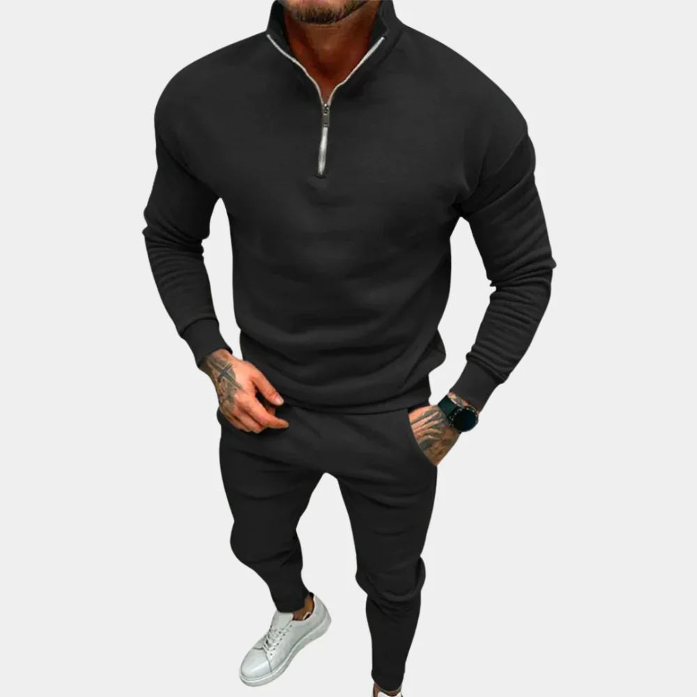 Men's Half-Zip Jumper and Joggers Set