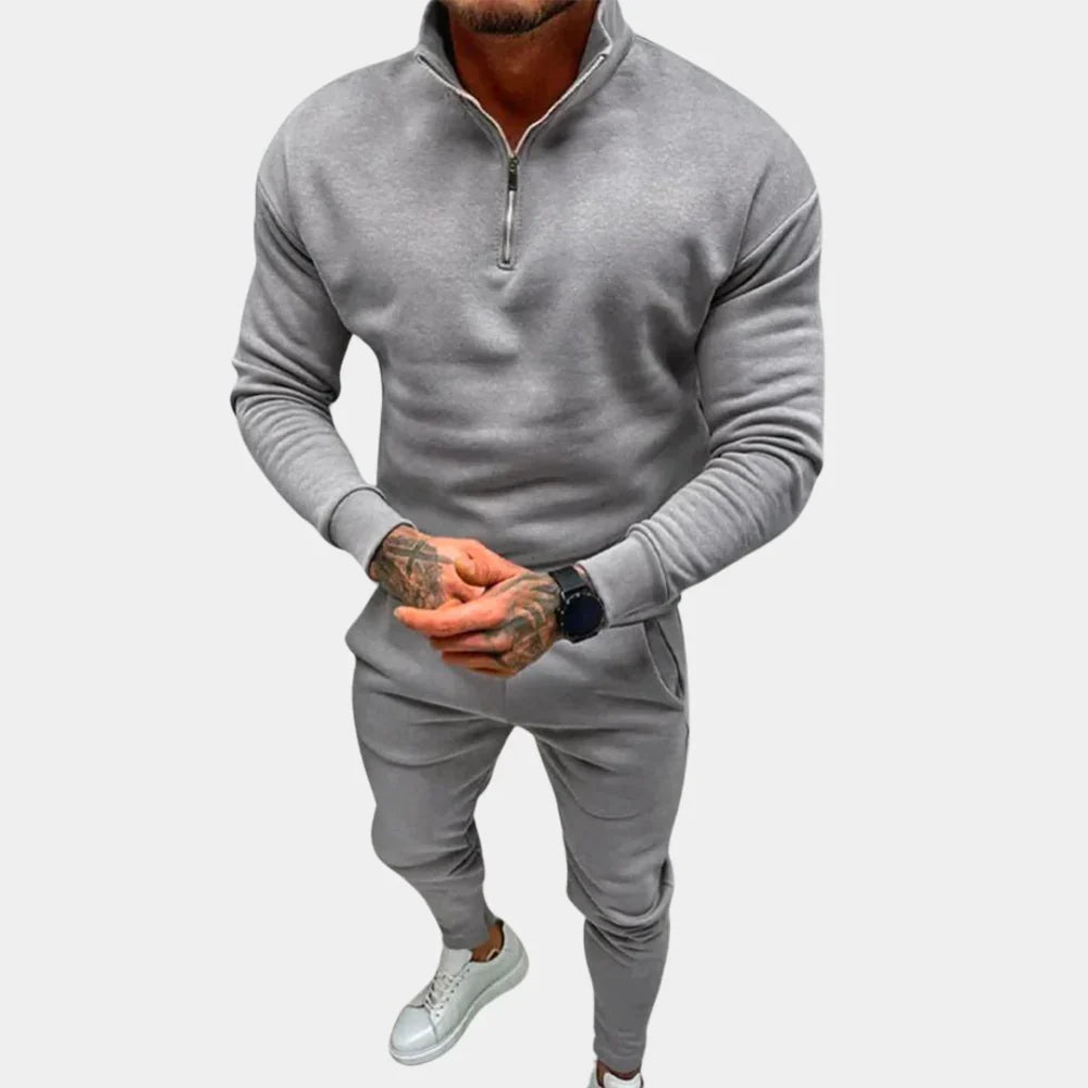 Men's Half-Zip Jumper and Joggers Set