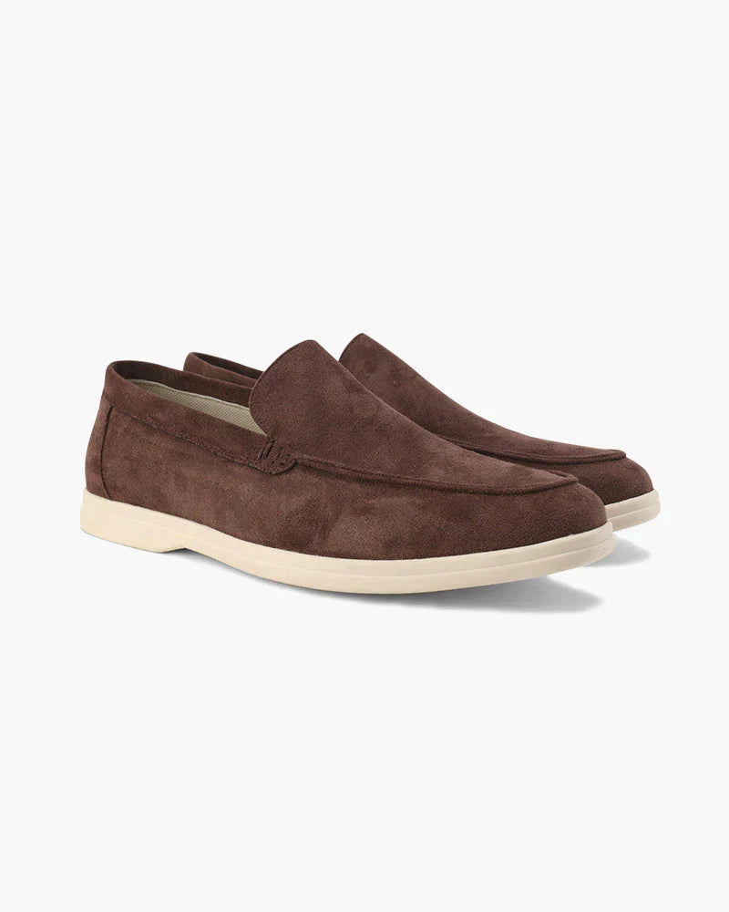 Men's Slip-On Loafers with Suede Finish