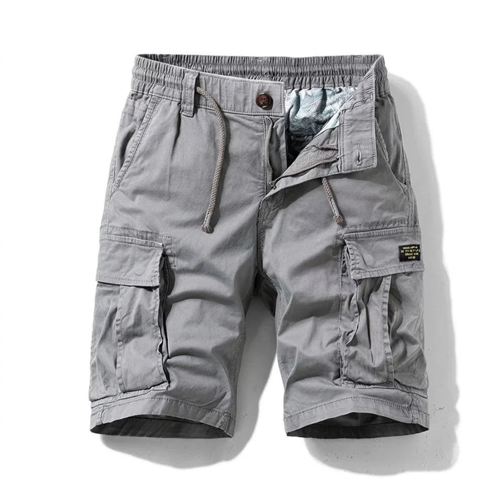 Men's Straight Fit Cargo Shorts with Drawstring