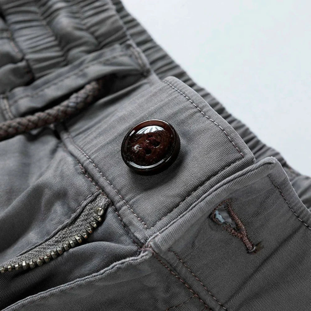 Men's Straight Fit Cargo Shorts with Drawstring