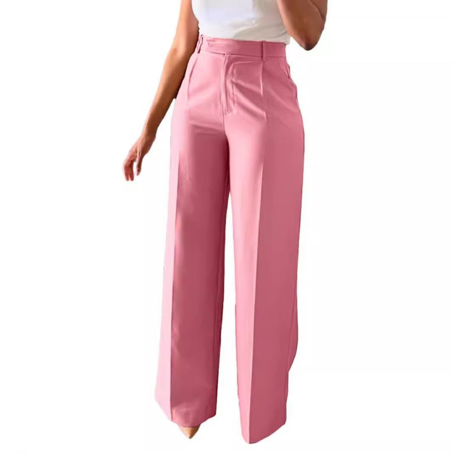 Women’s High-Waist Structured Wide-Leg Trousers