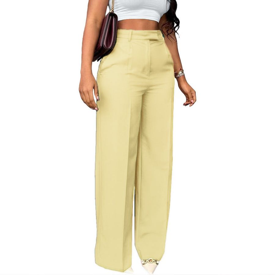 Women’s High-Waist Structured Wide-Leg Trousers