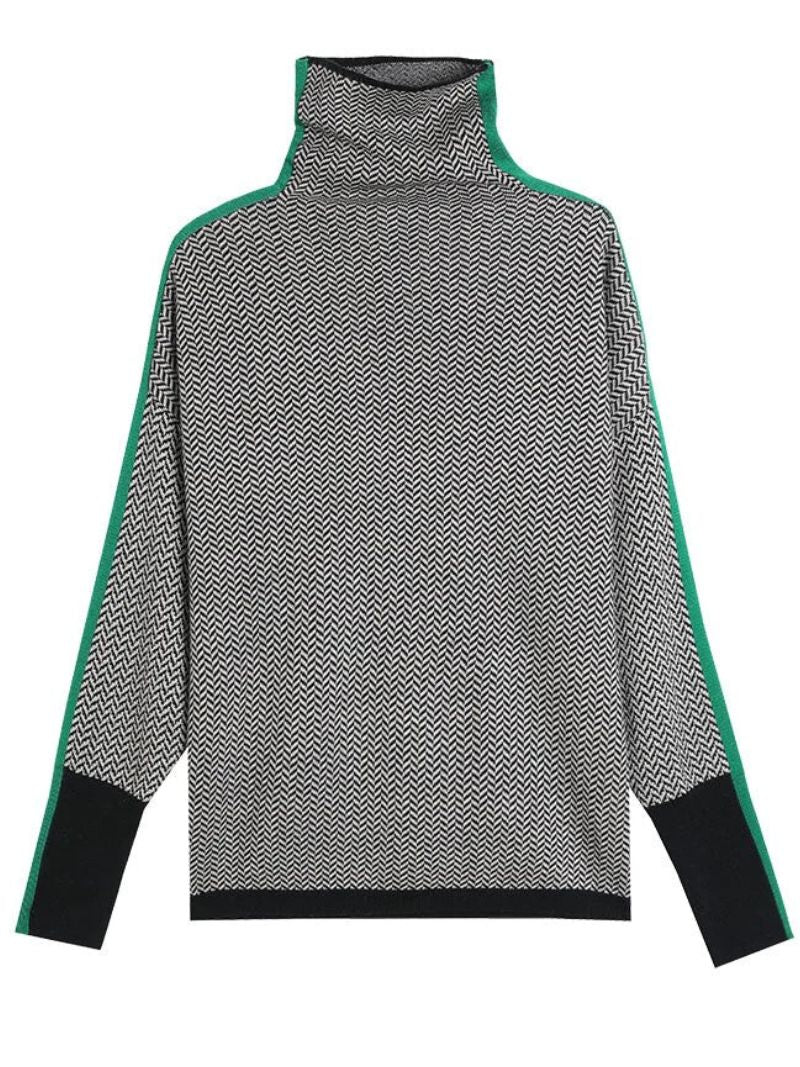 Women’s Patterned Turtleneck Jumper