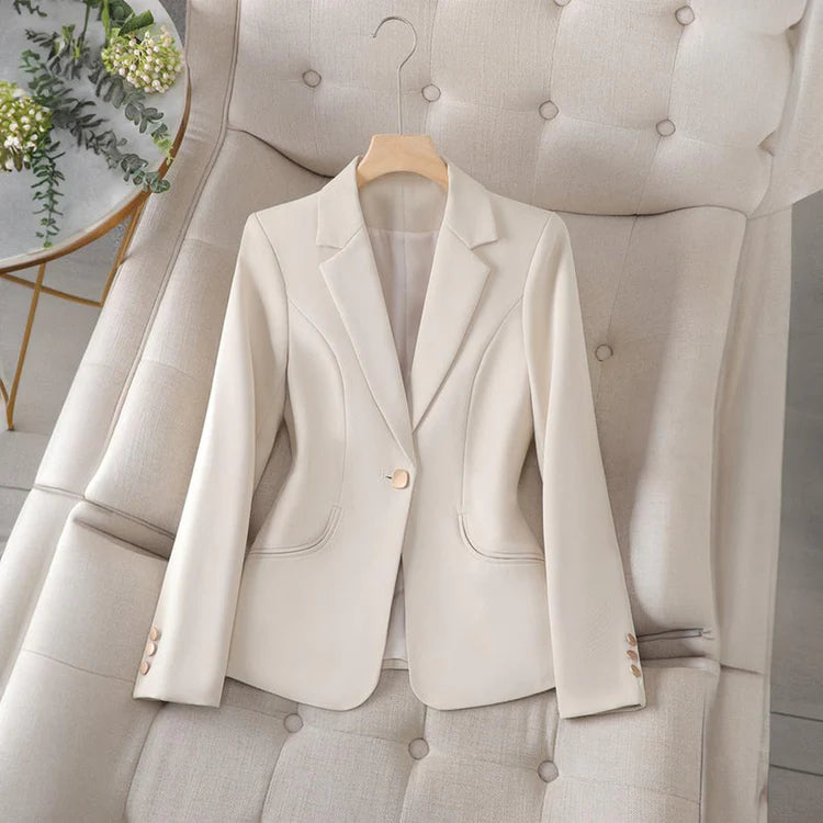 Womenâs Slim Fit Blazer with Lapel Collar