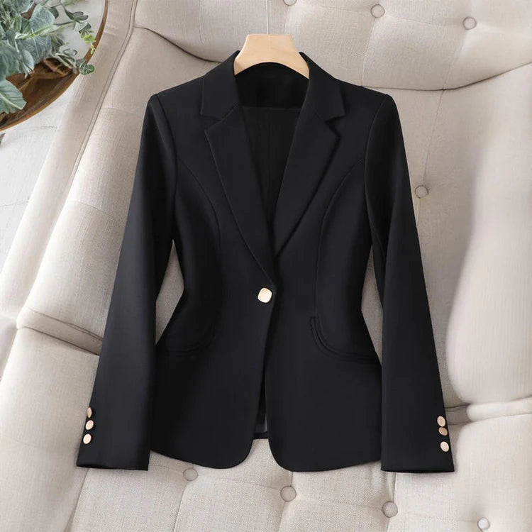 Women’s Slim Fit Blazer with Lapel Collar