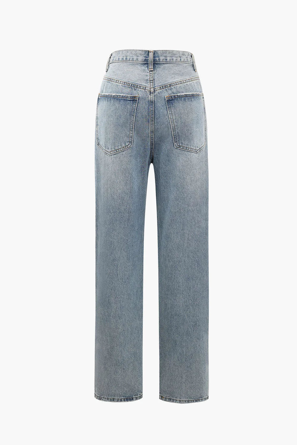 Womenâs Straight-Leg Jeans with Asymmetric Waistband