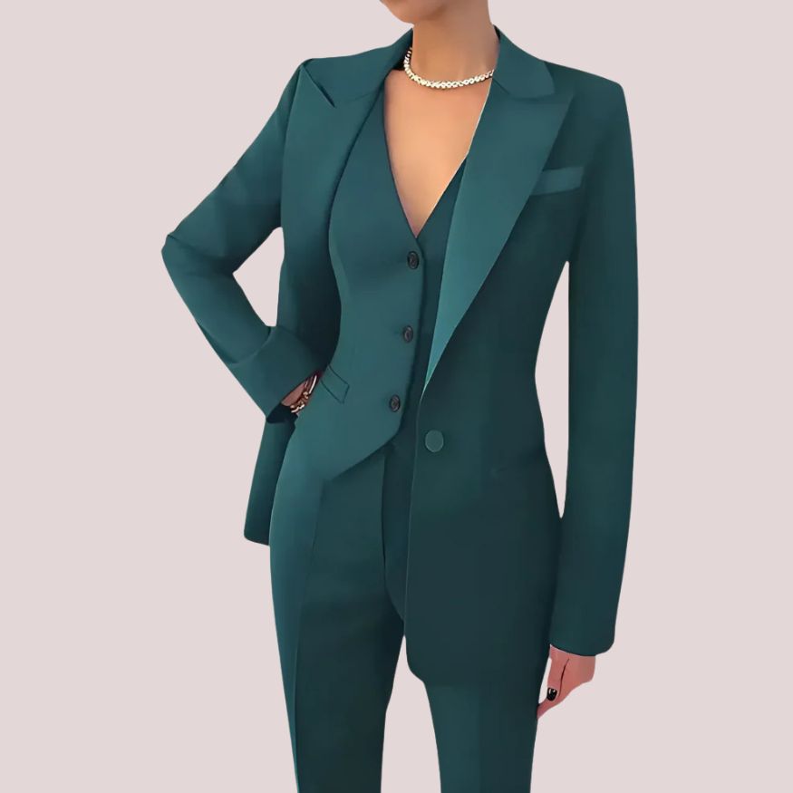 Women’s Three-Piece Suit with Structured Fit