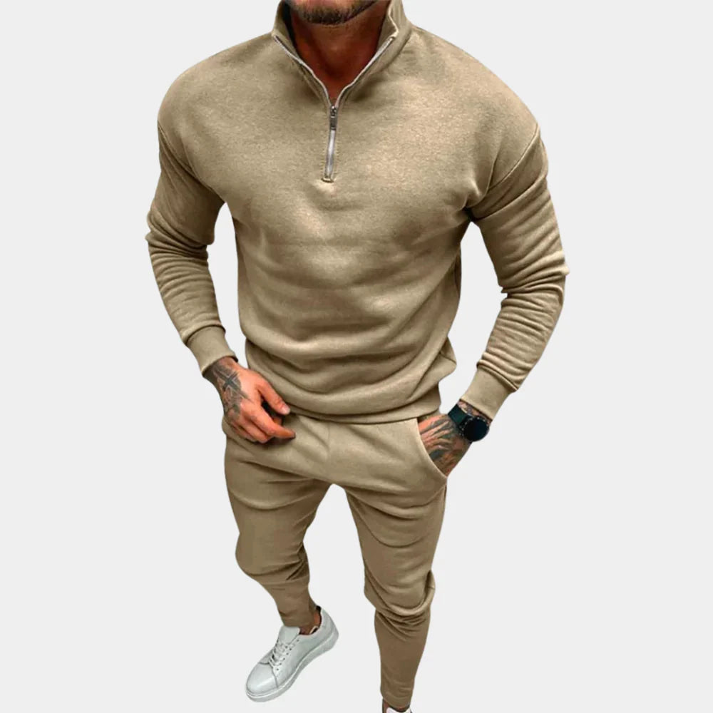 Men's Half-Zip Jumper and Joggers Set