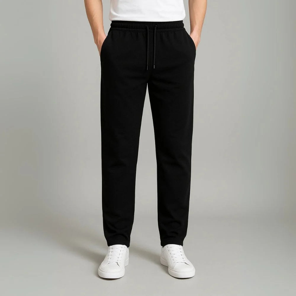 Men's Joggers with Elasticated Drawstring Waist and Straight Leg
