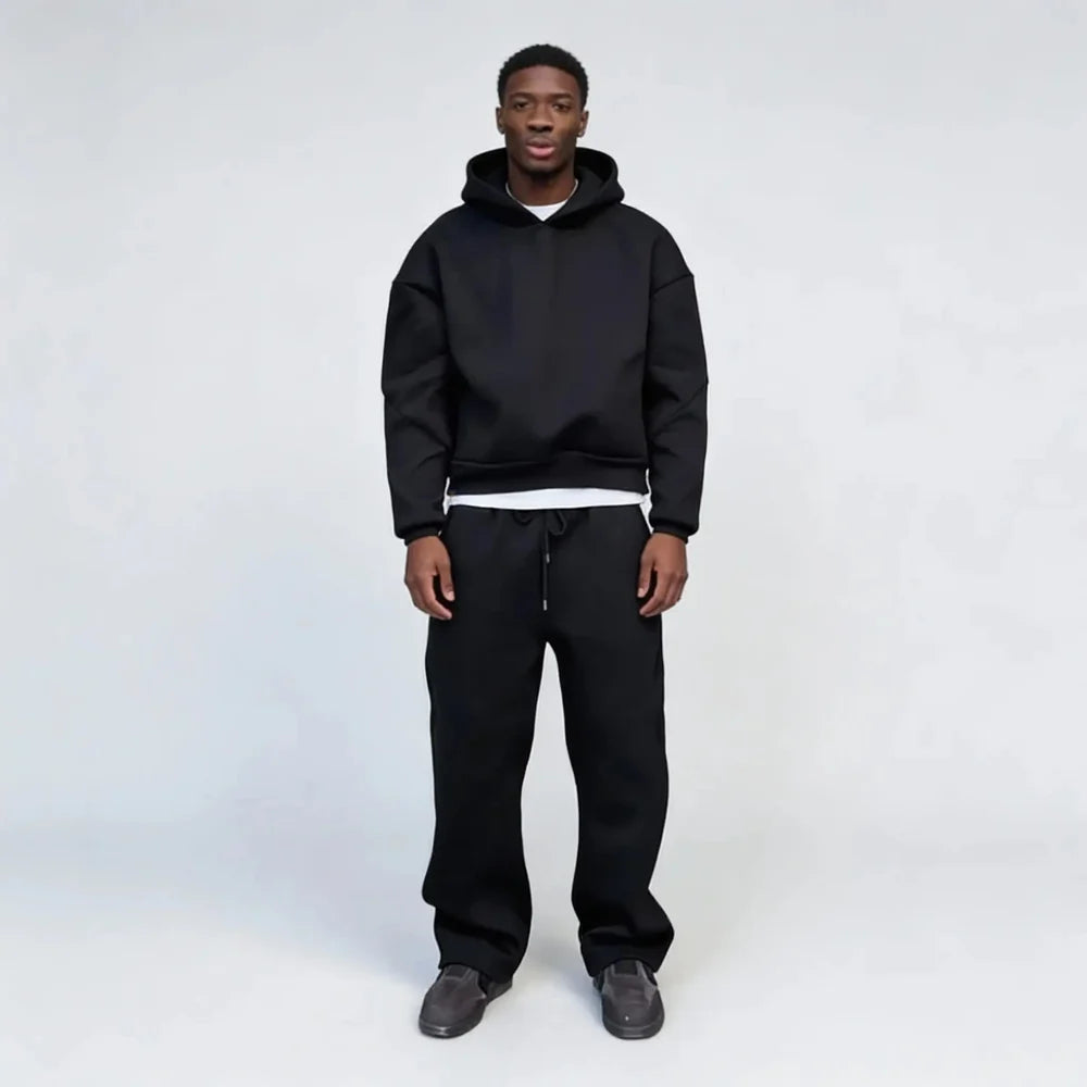 Men's Oversized Hoodie and Wide Leg Joggers Set