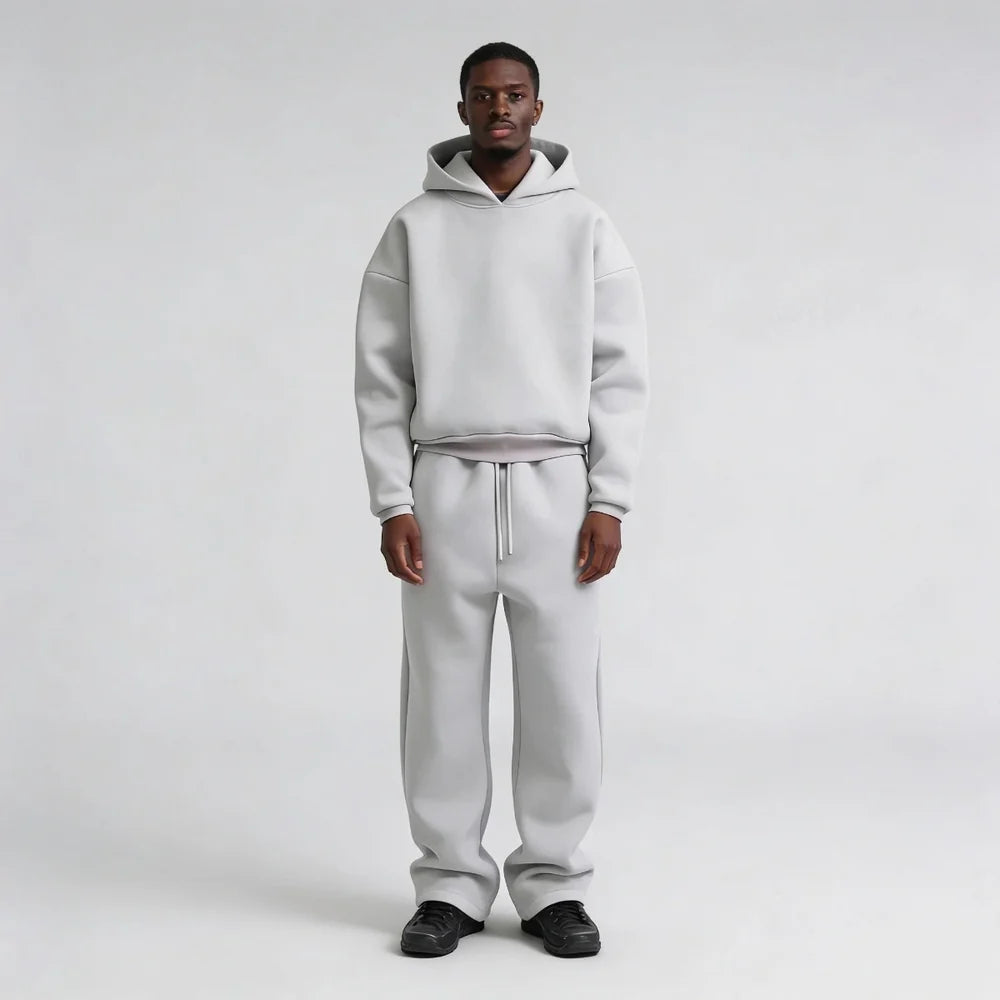 Men's Oversized Hoodie and Wide Leg Joggers Set