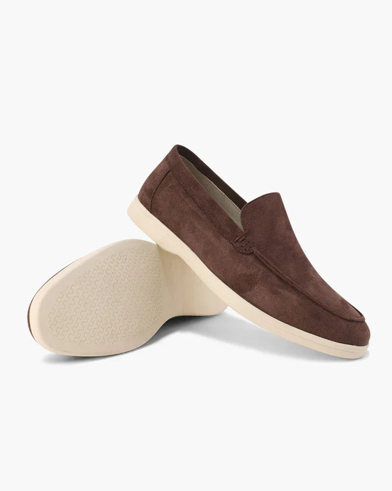 Men's Slip-On Loafers with Suede Finish