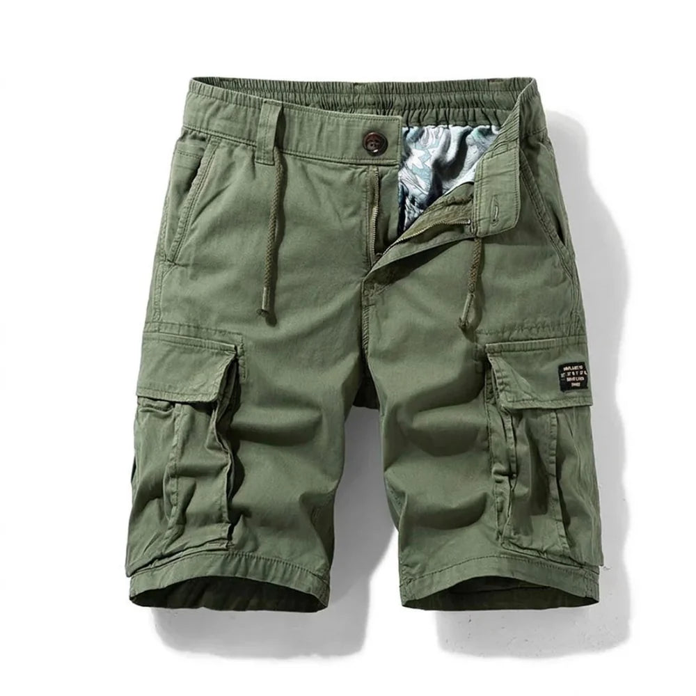 Men's Straight Fit Cargo Shorts with Drawstring