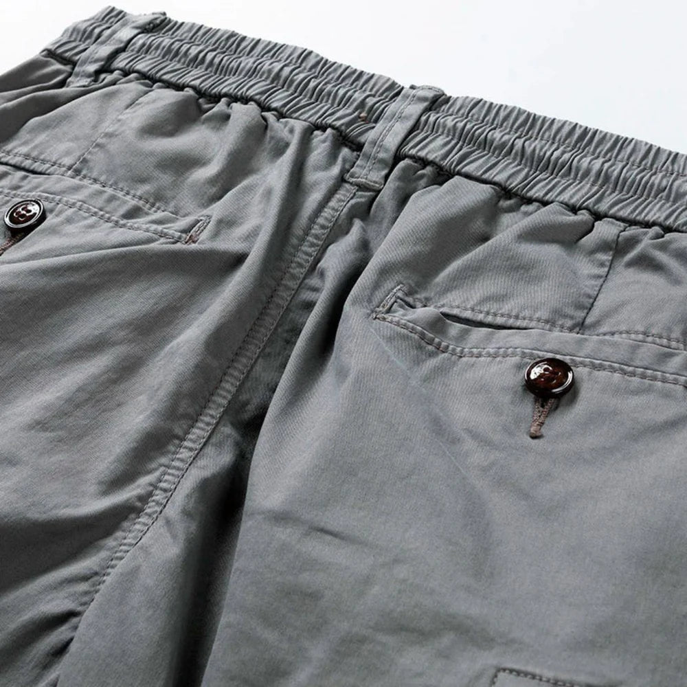 Men's Straight Fit Cargo Shorts with Drawstring