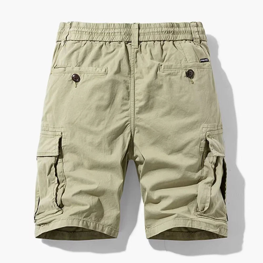 Men's Straight Fit Cargo Shorts with Drawstring