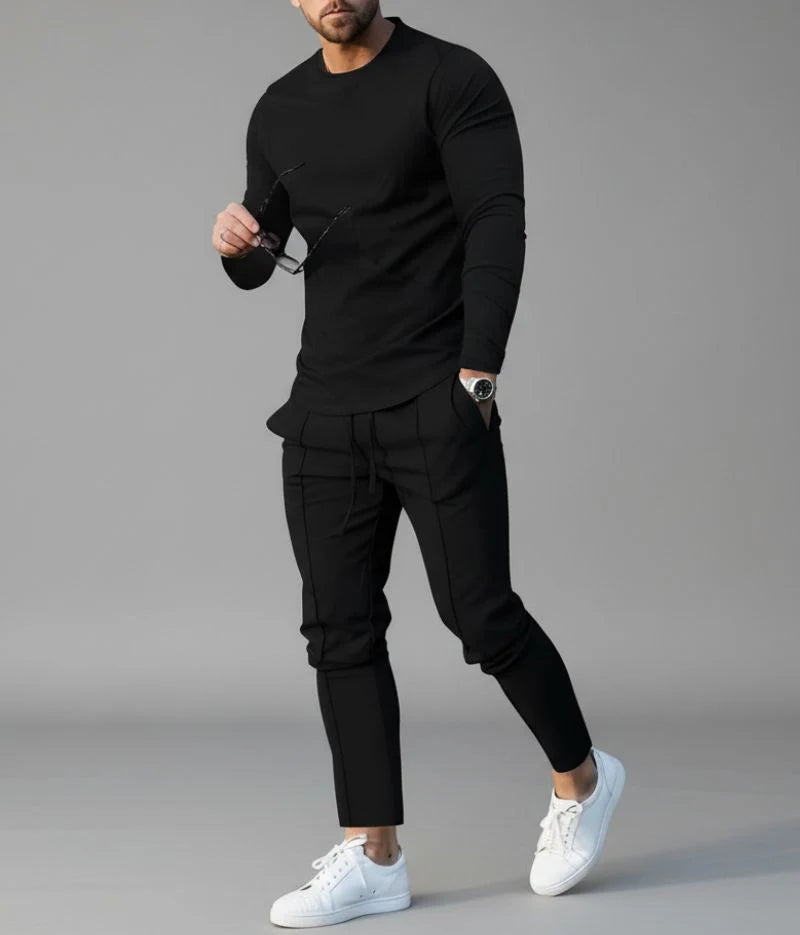Men's Two Piece Set with Sweatshirt and Trousers