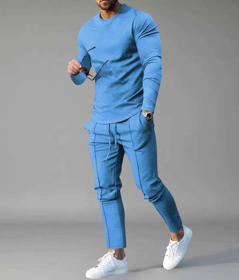 Men's Two Piece Set with Sweatshirt and Trousers
