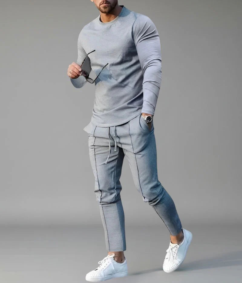 Men's Two Piece Set with Sweatshirt and Trousers