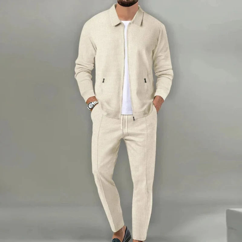 Men's Zip-up Jacket and Trousers Set