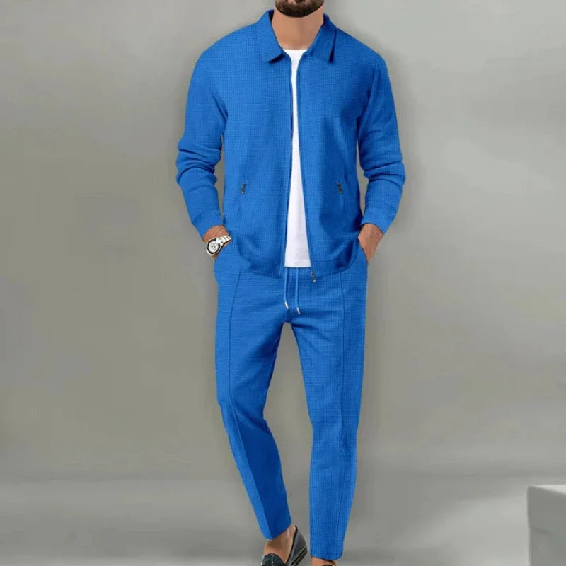Men's Zip-up Jacket and Trousers Set