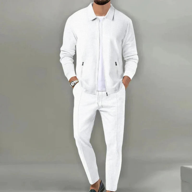 Men's Zip-up Jacket and Trousers Set