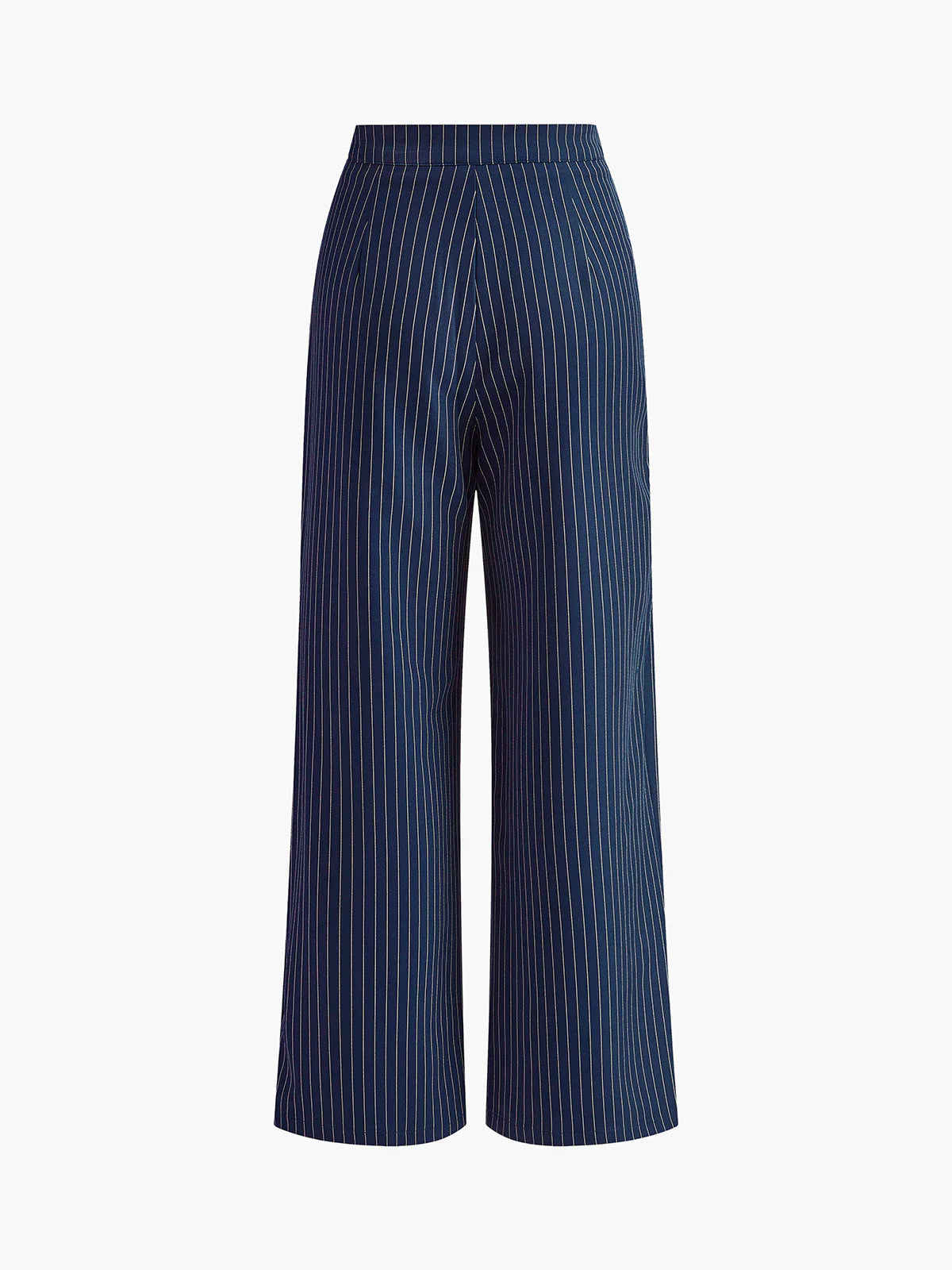 Women’s High Waist Pinstripe Wide Leg Trousers