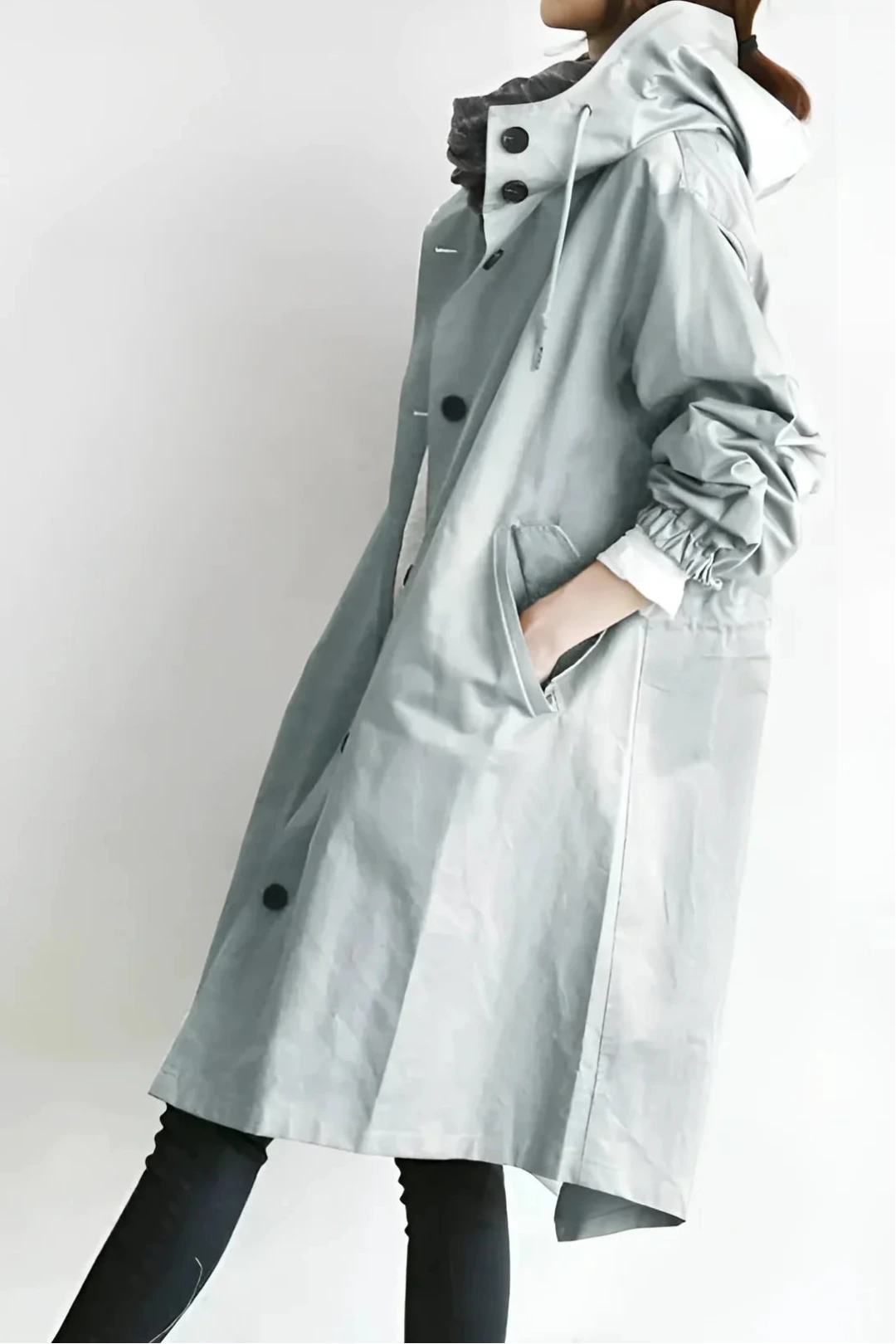 Women’s Hooded Coat with Adjustable Fit