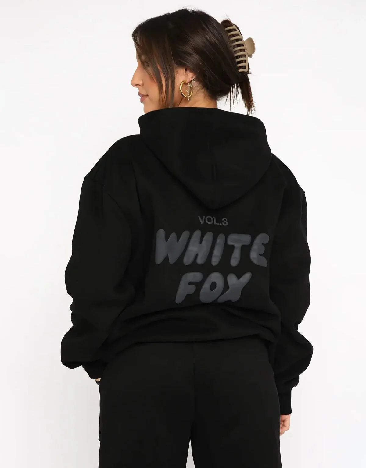 Women's Two Piece Hoodie and Joggers Set with Relaxed Fit