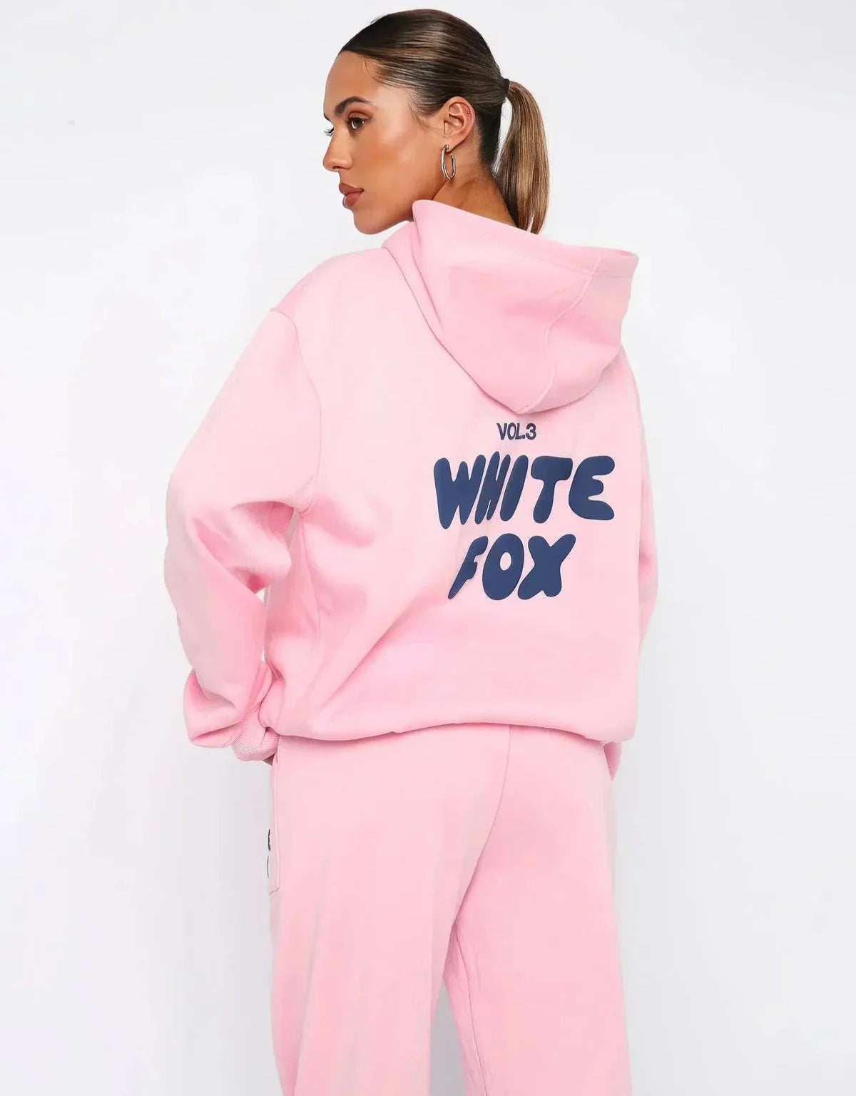 Women's Two Piece Hoodie and Joggers Set with Relaxed Fit